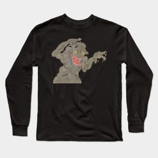 Haunting Monster of Abandoned Buildings Japanese Yokai Art Folklore Long Sleeve T-Shirt